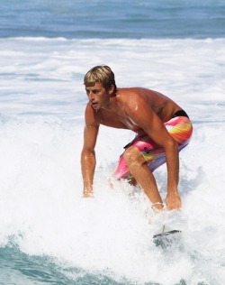 itsswimfever:  Hot blond surfer…