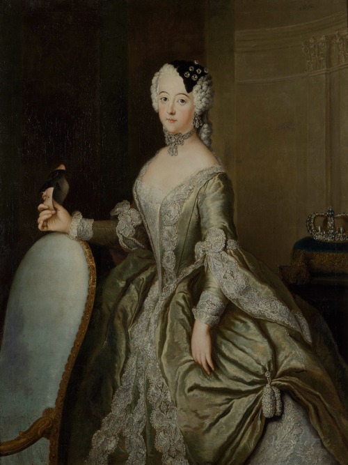 cimmerianweathers: Luise Ulrike of Prussia, Queen of Sweden, workshop of Antoine Pesne, undated. Oil
