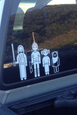 scificity:  Spotted a Star Wars family todayhttp://scificity.tumblr.com