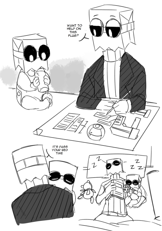 theinsanefruitloop-chan:  Here you go, have some Big Bro Slug and lil bro Flug moments