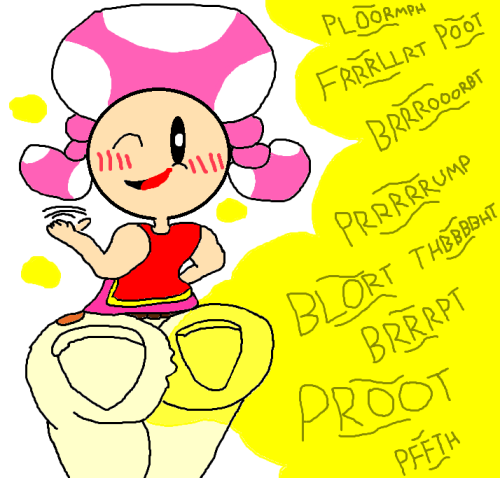 Toadette Farting Pants Pooping Poots