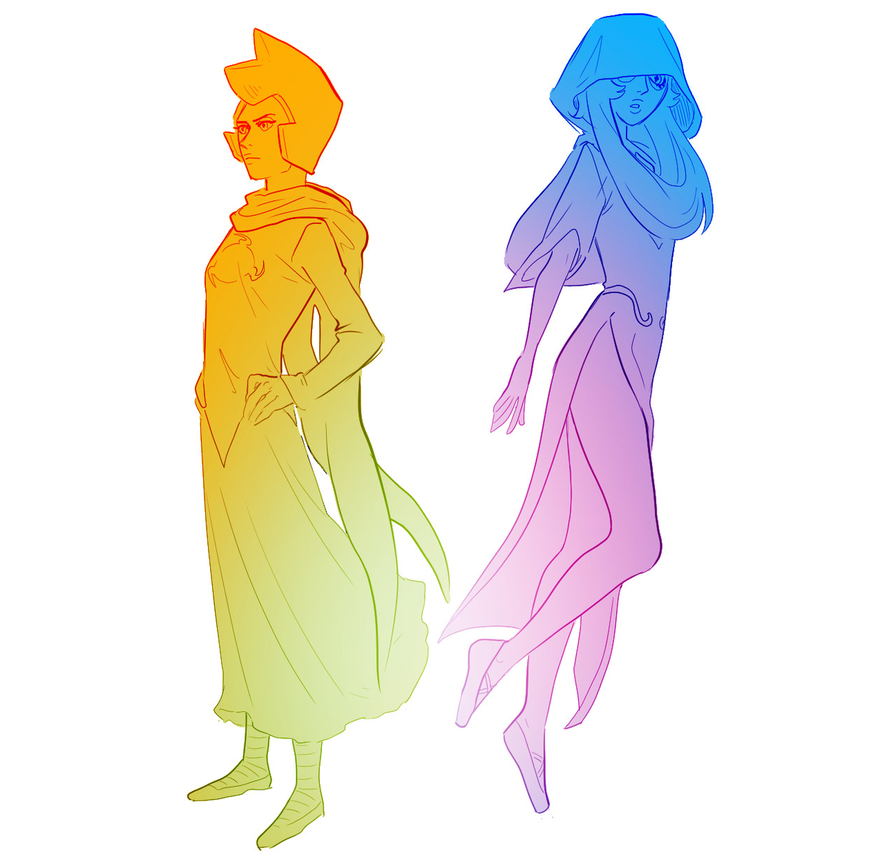 aei-sb: Also some silly Steven Universe sketches! Before and after the BIG “Change