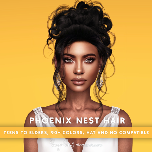 sonyasimscc:DOWNLOAD (CURRENT WEEK) ♠ Anthem of Praise Hair *PATREON* ♣ Phoenix Nest Hair *FREE*DOWN