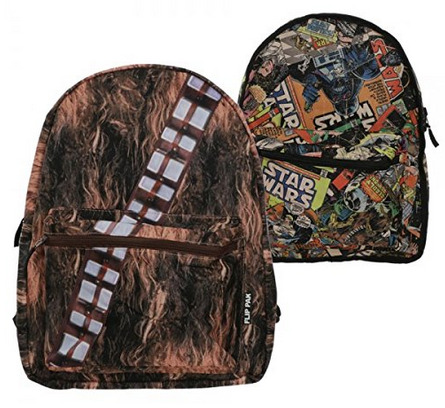 makingstarwars:  This Chewbacca backpack is reverseable and becomes a Marvel Star