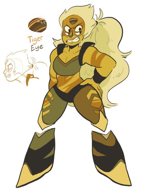 sailorleo:ok so a while ago i said i was trying to design a jasper/peridot fusion and today i decide