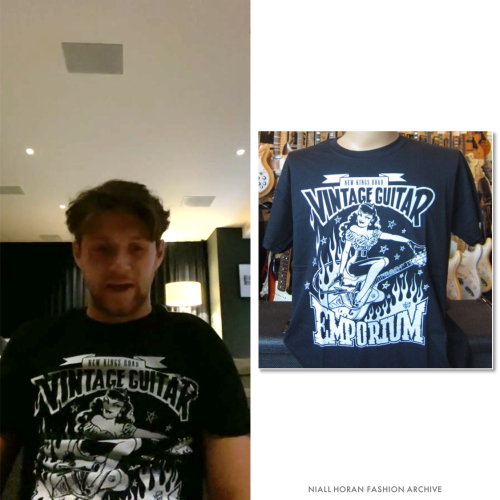 Niall on Instagram Live | September 16, 2020New Kings Road Vintage Guitar Emporium T-Shirt (£2