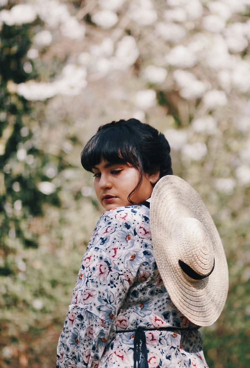 curiousfancy: Wearing ✶ Floral wrap maxi dress (plus size) ✶ Cherry red circle bag ✶ Wide 
