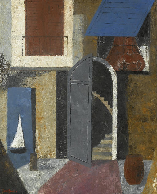 blastedheath:  Renato Paresce (Italian, 1886-1937), L’attesa, 1929. Oil on canvas,