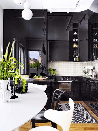 Sex ilovehomedecor:  Black kitchen? Yes or No? pictures