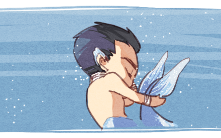 perooooo:  A short story about Superman saving mermaid Bruce and bringing him back