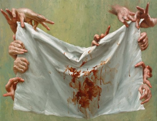 bewaretheconjure:Giovanni GasparroLa VeronicaOlio su tela, 70 X 90 cm, 2009