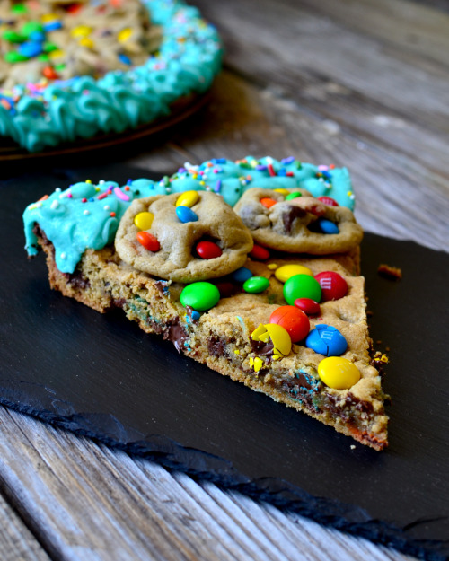 Giant Chewy Chocolate Chip M&M Cookie Cake