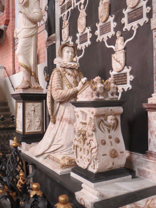 Tomb of of Ulrich, Duke of Mecklenburg, his first wife Elizabeth of Denmark by Philipp Brandin from 