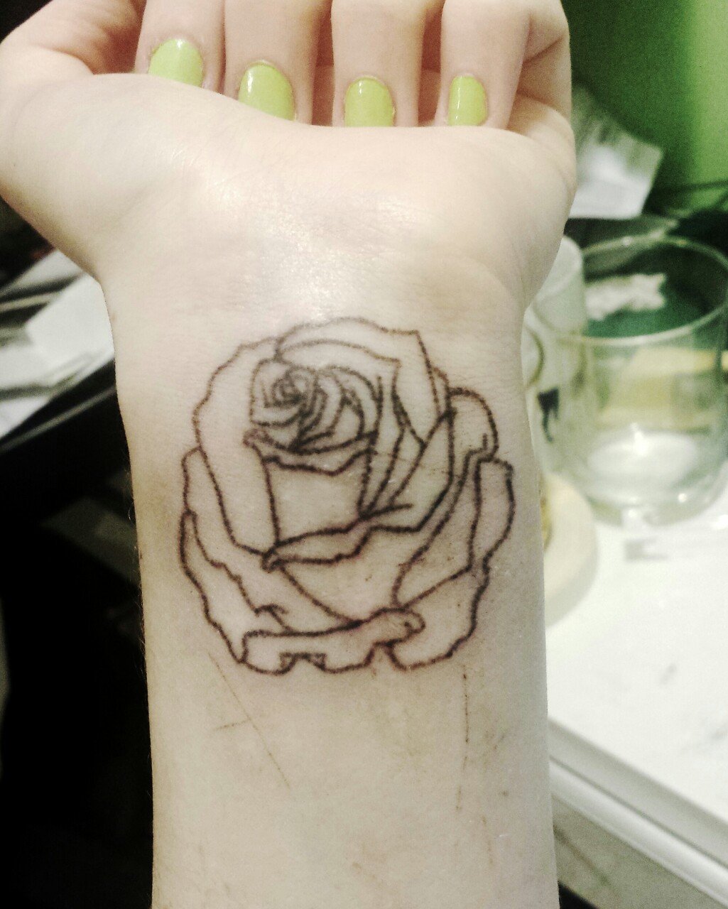 Rose Tattoo On Hand.. by rtattoostudio98211 on DeviantArt