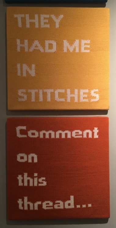 Some favorites from Superfine! Art Fair NYC: -Ben Cuevas (titled as stitched&hellip;) -Gemma Gené &l