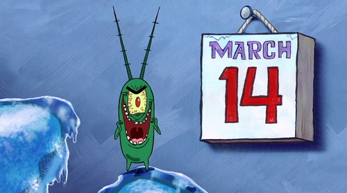 carnivalofmuses:  gamerwithamasterplan:    Well, Krabs, you know what today is? Sorry about this calender…   March 14?   WAIT! That’s not right!   It should say…   THE DAY THAT KRABS FRIES!  Reblog while you still can before Krabs fries! 