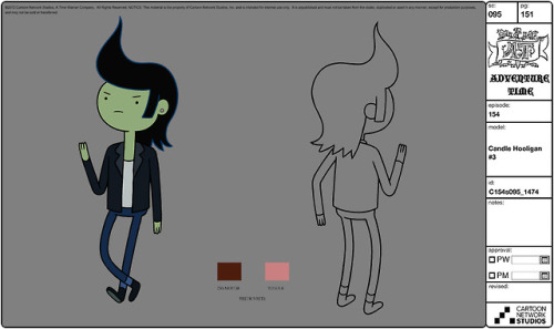 “It’s The Hooligans Who Love Candles!” selected model sheets from Blade of Grass lead character & prop designer - Matt Forsythe character & prop designers - Erica Jones & Michael DeForge character & prop design clean-up