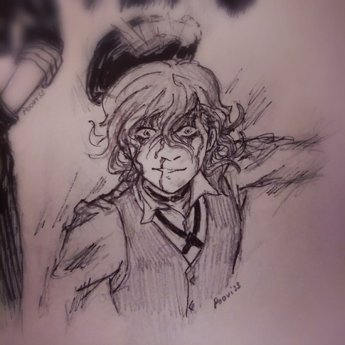 I wanted to draw Chuuya in his &ldquo;tainted&rdquo; state a long time ago