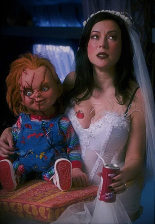 Chucky (Brad Dourif) and Tiffany Valentine (Jennifer Tilly) - Bride of Chucky (1998)