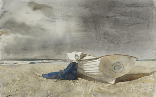 Cape May.1992.Watercolour on paper.63.5 x 99.1 cm.Art by Andrew Wyeth.(1917-2009).