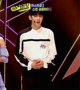 astroscicada:Eunwoo playing song charadesWho said this boy can’t dance?Bonus: Can you name all the s