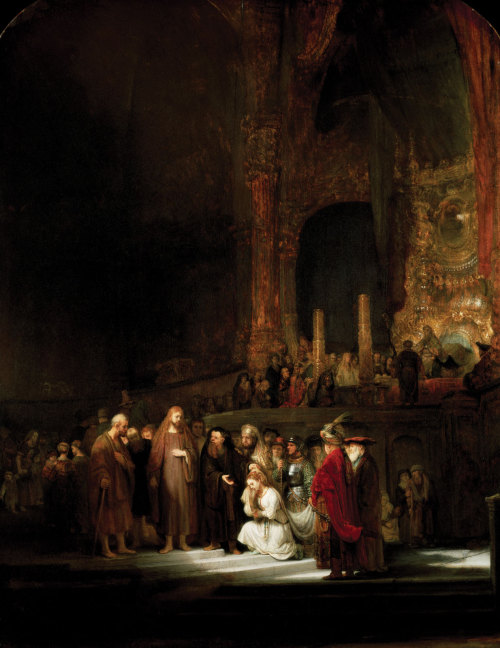 elegantiaearbiter - The Woman Taken in Adultery, by Rembrandt...