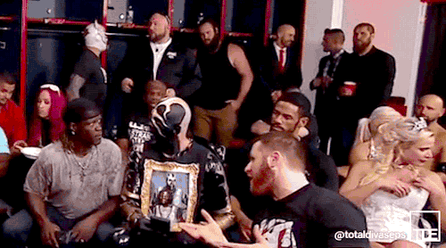 totaldivasepisodes:  There’s so much to love in this.  Sasha and Kofi enjoying a bowl of delicious Booty-O’s cereal. Big E telling Alicia to Leggo Sasha’s Booty-O’s. Xavier Woods clearly playing Pokemon Go. Truth and Goldust being an old married
