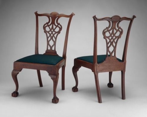 aic-american: Pair of Side Chairs, Chapin School of Cabinetmakers, 1770, Art Institute of Chicago: A