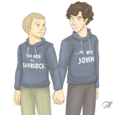 pitymauart:  More Johnlock, yes. -w- I want a hoodie