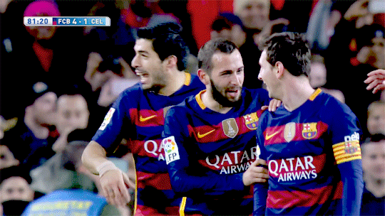 lionelandresmessii:  The guys react to Leo’s cheeky penalty 