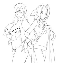 raccoon-in-disguise:  #12 - Geomancer Tifa and Dancer Aerith Doing FF girls with these job designs  https://goo.gl/8SG2FT  as requested on patreon : )If u wanna support me, here’s  My PatreonIf u wanna commission me, here’s My Infoif u wanna chat,