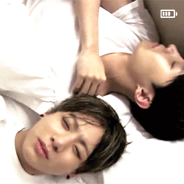 yourpinkpill:Messing around with sleepy Jungkook who just came out of the shower. Imagine that. Good