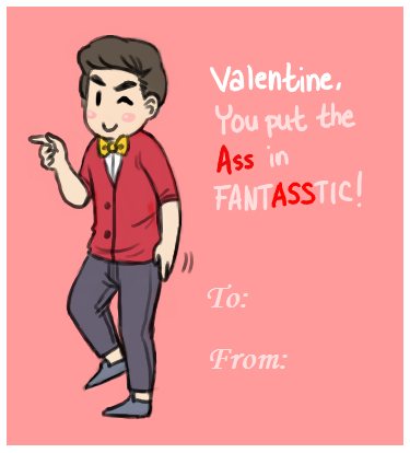 geminico:Klaine V-day cards/messages I made for people. I couldn’t give them all out because s