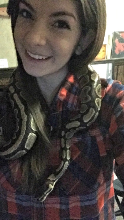 Miss Snek and I getting personal. 