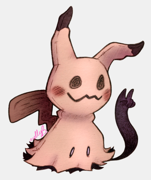 nellcher:colored another doodle from my instagram, but now it’s mimikyu~