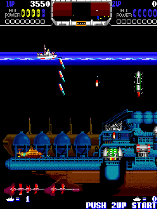 randomisedgaming:  Ten more great screenshots from the 1987 Japanese only arcade game developed by  Woodplace: The Deep / ザディープ Outside of a limited bootleg release in the west, The Deep’s only home ports were on European computers like the