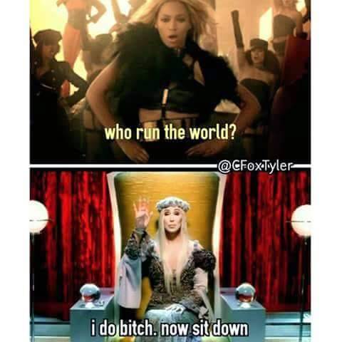 Its ok Raven, Cher got your back. Fuck beyonce.