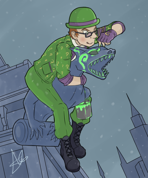 picas-art:I keep getting this image in my head every time I see this gargoyle in Arkham City:And it&