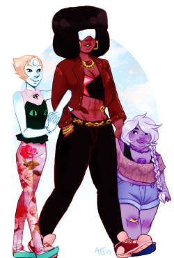 Asutori:  Some Moms Out On A Stroll That I Drew A While Back And Forgot To Post :’)