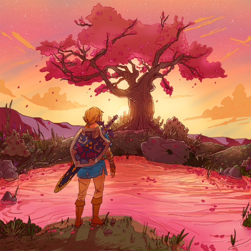 acominio:botw is such a beautiful game and i had a hard time picking just one landscape to draw!!
