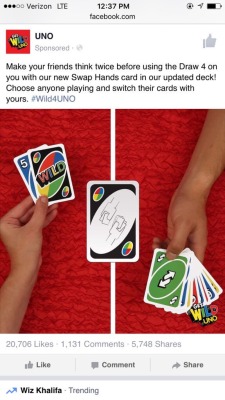 thingsfacebookislike:  dmc-dmc:  buttcheekpalmkang:  fiftyshadesofmacygray:  verylilpimpin:  theliesofrello:  Don’t ever bring this uno deck around me cause if a mfer try swap hands w me and I got uno I’m damn near fading them right there. UNO gon