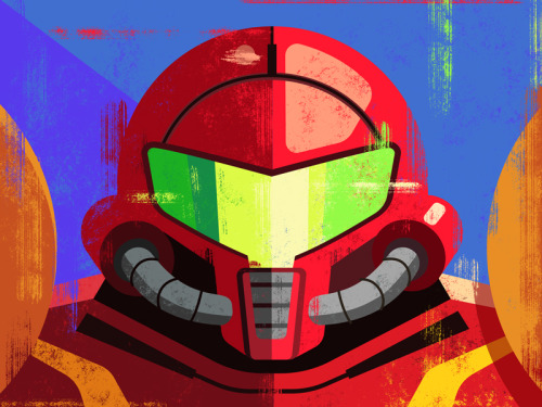 Samus Aran -67 of 100 pop culture portraits by Alan D. Get Prints!