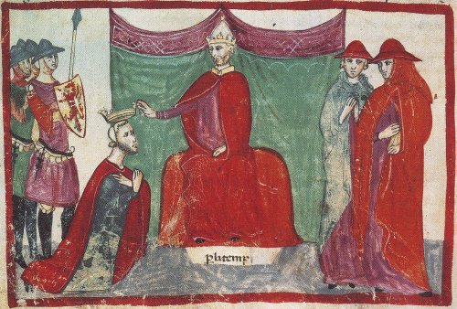 Robert Guiscard is crowned duke of Calabria and Apulia by Pope Nicholas II (1059) One could add, tha