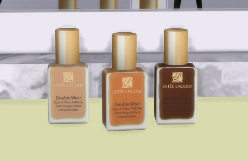 platinumluxesims: Estée Lauder Double Wear Deco Foundation First CC of the month Comes in 26 Swatche