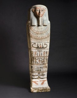 theancientwayoflife:  ~ Mummy Sarcophagus.  Date: 332 B.C.-30 B.C. Place of origin: Egypt Medium: Wood with painted decoration