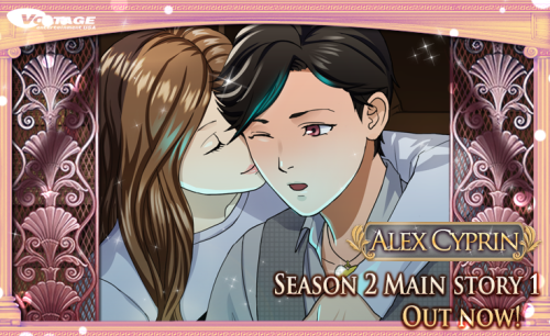 voltageamemix:  ✧ ✧ Astoria Fate’s Kiss ✧ ✧❣ Alex Cyprin Season 2 Main Story 1 Out Now! ❣   A year of relationship bliss has flown by, and you and Alex are still H.E.R.A.’s hottest couple! But the God of War has an Olympian sized task
