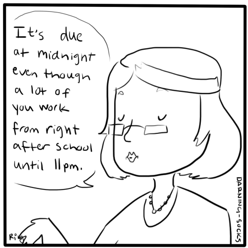 darning-socks:  School logic.