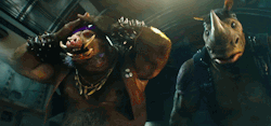 jaxblade:  HOLY FUCK HOLY FUCK BEBOP AND ROCKSTEADY!!?!?!??!? Ninja Turtles 2 YOU HAVE SOLD ME!!! I have waited for years to see these 2 on the big screen and thought they would be in Secret of the OOZE back when I was kid but Nowadays. Im hyped. IM MORE