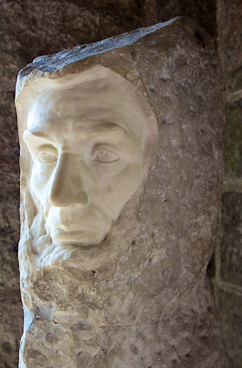 This marble bust of President Abraham Lincoln was sculpted in 1923 by George Grey Barnard (1863-1938