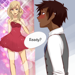 taylertots:its the first time oliver stares and the first time nessa blushes